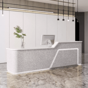 Curved Cashier Front Desk Counter - Maoters
