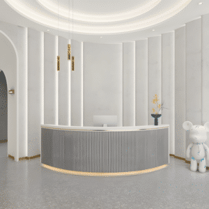 Simple Modern Round Bar Cashier Table - Maoters