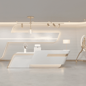 Modern Simple Lacquer Hotel Front Desk Reception Desk