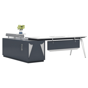 Boss Desk President Class Desk - L79" x W63" x H30"