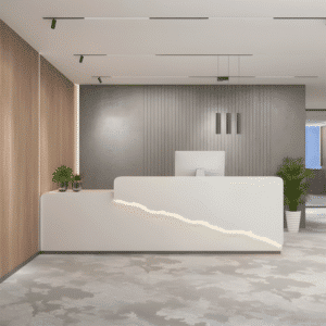 Elegant Front Desk Reception Counter