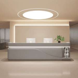 Elegant Reception Desks - Maoters - L71"xW24"xH39", Gray