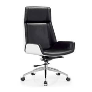 White Lacquered Techy Boss Desk - Maoters - Chair A