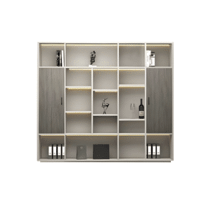 Elegant Modern Office Desk Executive Desk - Maoters - L79"xW16xH79"Bookcase