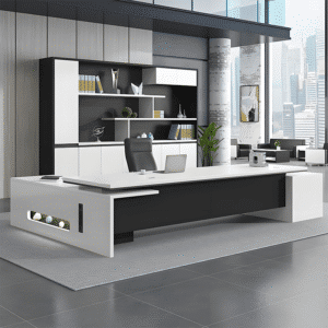 Boss Desk Office Supervisor Desk - L71" x W63" x H30"