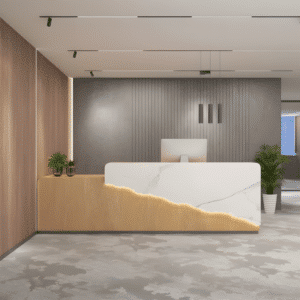 Elegant Front Desk Reception Counter