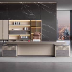 Corner boss desk - Maoters - L102" x W71" x H30”
