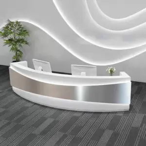 Modern Minimalist Stainless Steel Light Luxury Desk - L102" x W24" x H39", White + Silver stainless steel