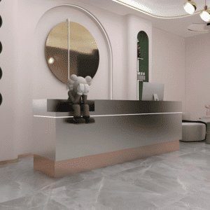 Modern and Stylish Small Reception Desk
