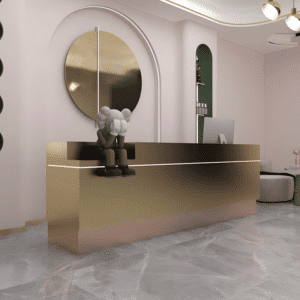 Modern and Stylish Small Reception Desk
