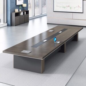 Classic Rectangular Office Desk - Ideal for Meetings - L197" x W59" x H30"