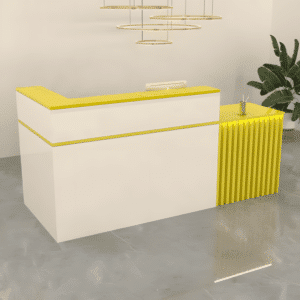 Simple Modern Lacquered Corner Reception Desk - Maoters