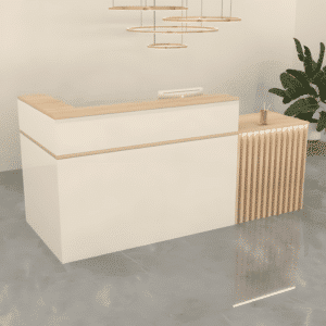 Simple Modern Lacquered Corner Reception Desk - Maoters
