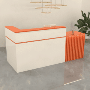 Simple Modern Lacquered Corner Reception Desk - Maoters