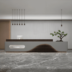 Simple and Modern Hotel Reception Desk