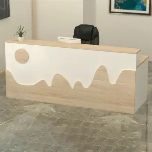 Sleek Lacquered Counter with Light Strip