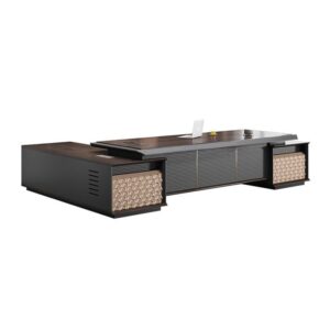 Modern Baking Lacquer Large Desk Chairman Furniture - Maoters