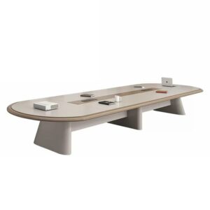 Modern Long Conference Table - Simple Design - Maoters