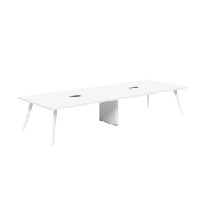 Modern Minimalist White Small Conference Table Set - Maoters