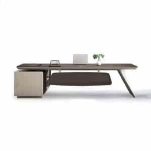 Rhombus - Faced Steel Angled Executive Desk - Maoters - Maoters