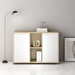 Secure Wooden Office Storage Cabinet with Lock - Maoters
