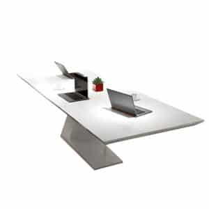 Stylish White Solid Wood Conference Table - Maoters - Maoters