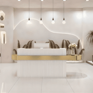 Modern Reception Desk - Boutique & Salon Counter