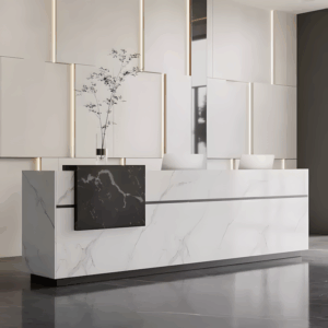 Multi-Functional Reception Desk for Businesses - L94" X W24" X H43"