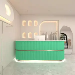 Luxury Boutique Counter - Modern Reception Desk for Salon & Apparel Store