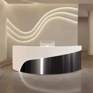 Modern Curved Reception Desk