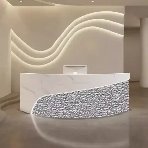Modern Curved Reception Desk