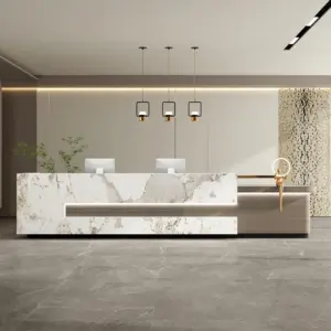 Lacquer Office Reception Desk - Hotel& Retail Counter