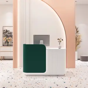 Professional Reception Counter- Small Front Desk for Office and Retail Reception Area