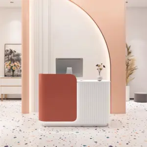 Professional Reception Counter- Small Front Desk for Office and Retail Reception Area