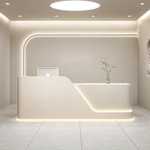 High-Gloss Lacquer Reception Desks