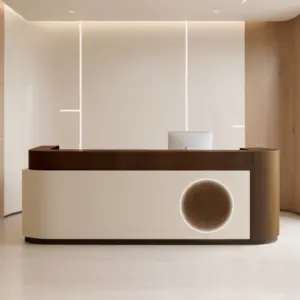 Luxury Cream Reception Desk -  Dance Studio & Boutique Counter