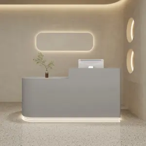 Boutique Checkout Counters - L63" x W24" x H39", Grey