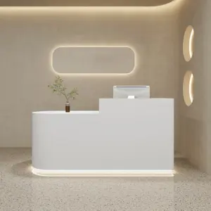 Boutique Checkout Counters - L47" x W24" x H39", White
